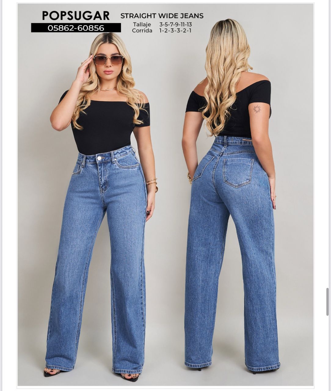 Jeans Straight wide