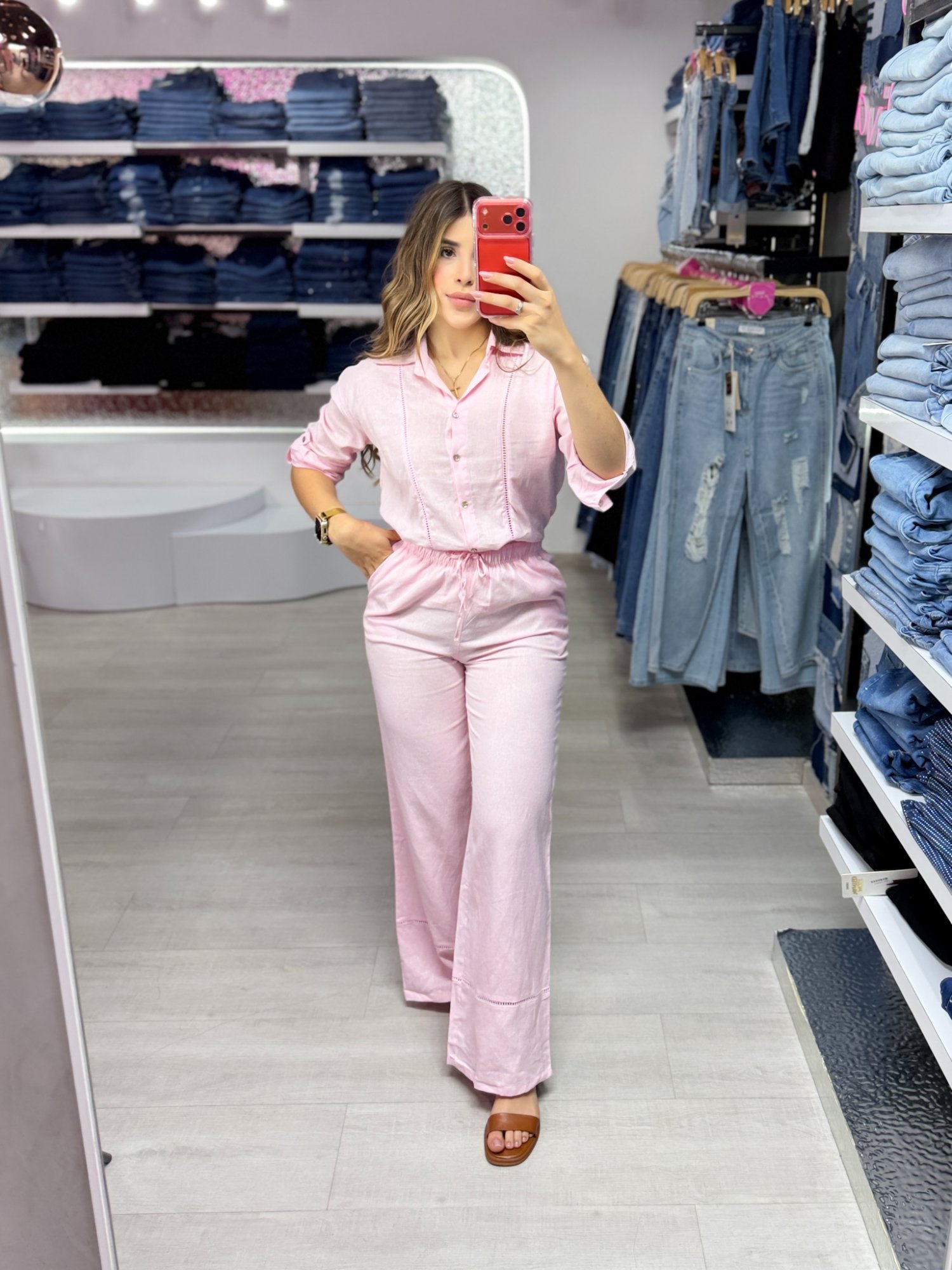 Pantalón Lino tiron