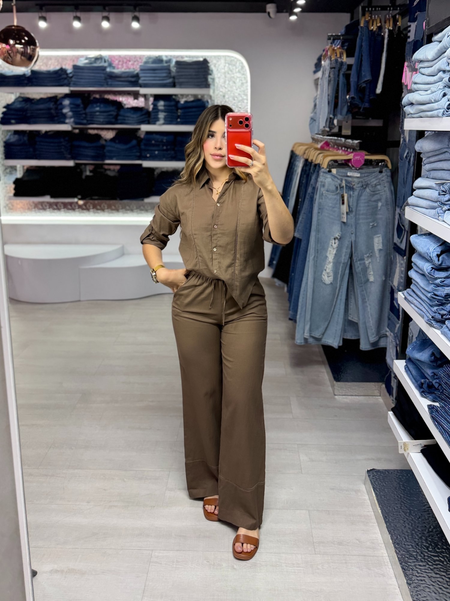 Pantalón Lino tiron