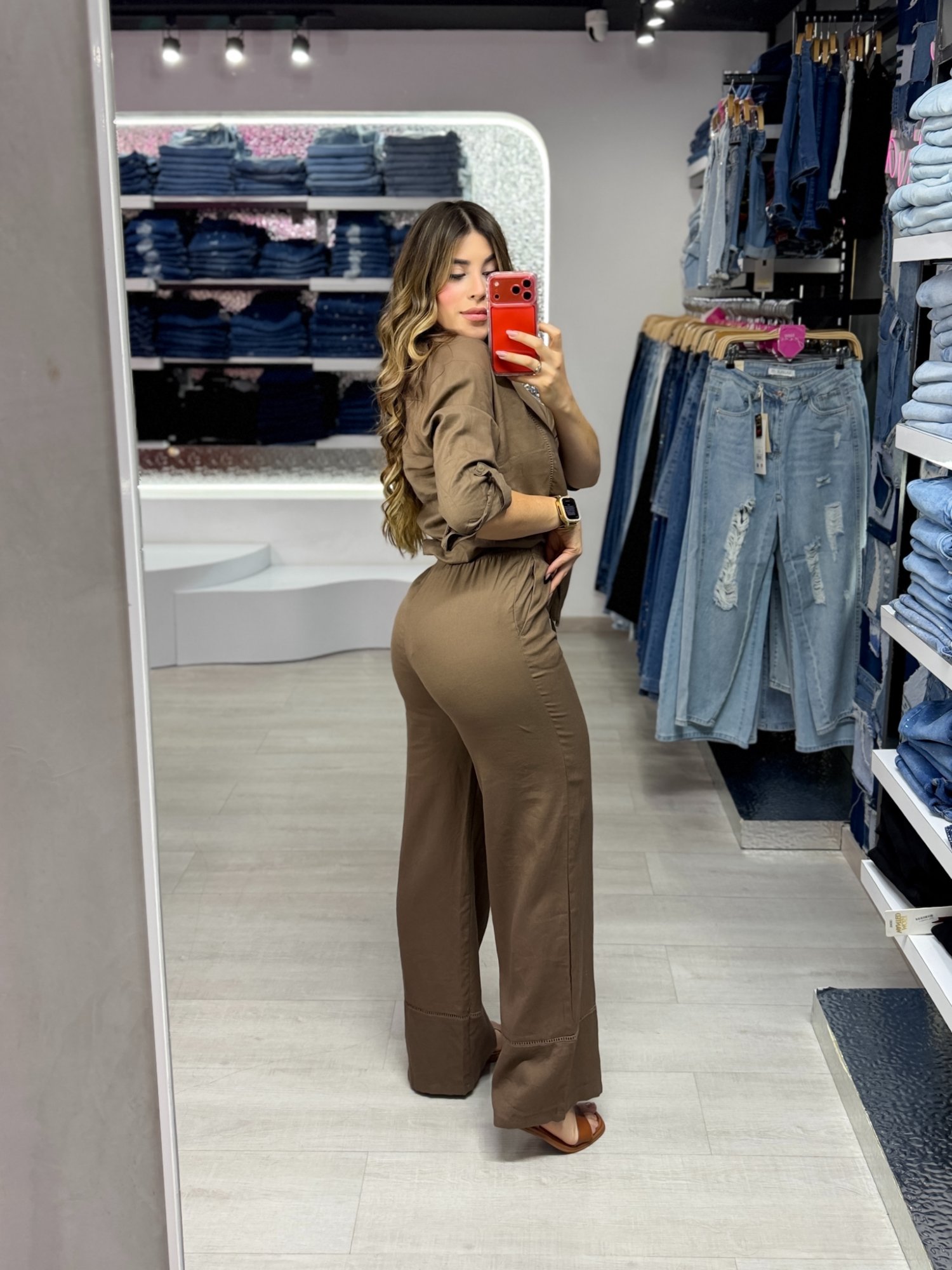 Pantalón Lino tiron