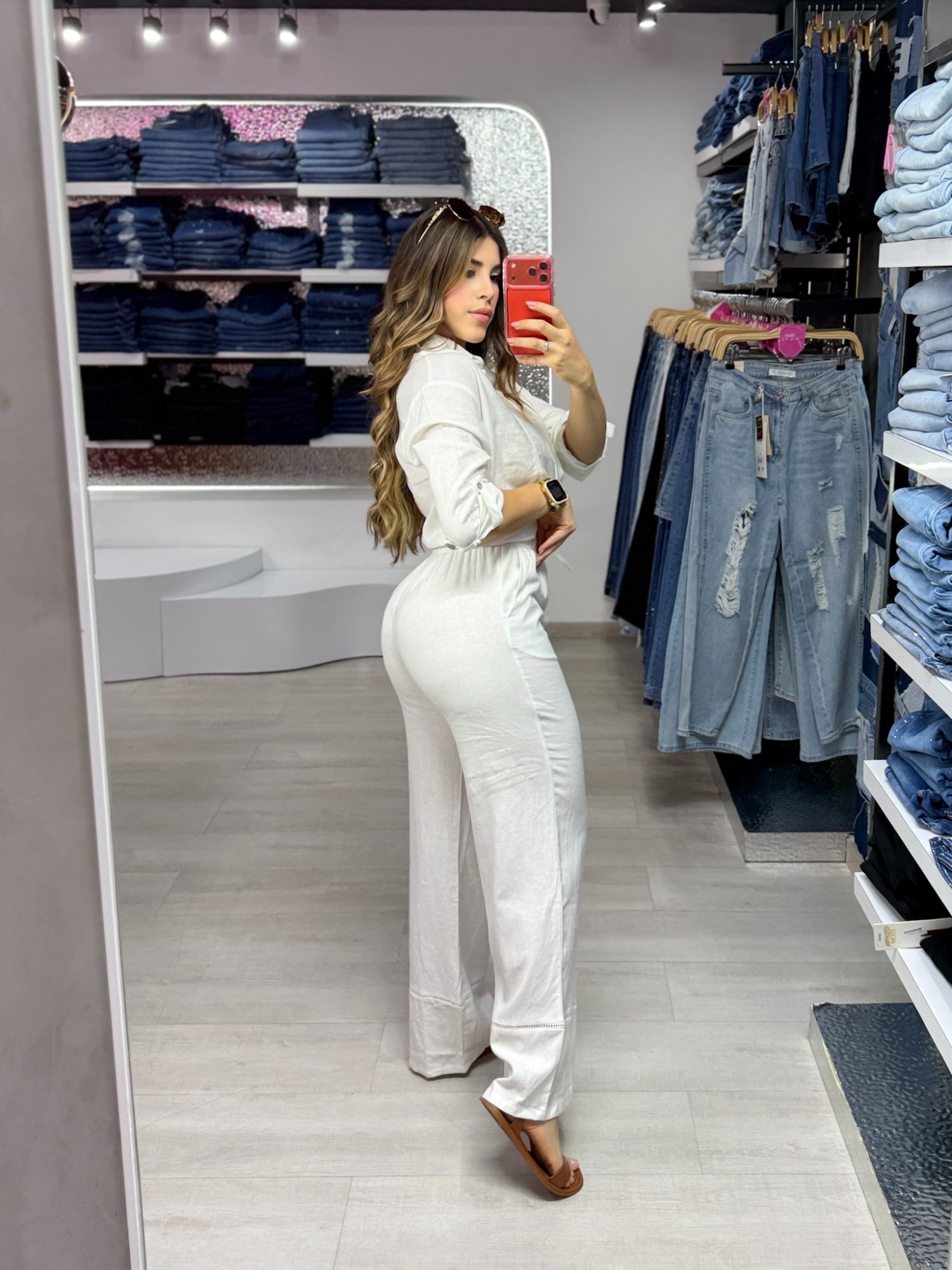 Pantalón Lino tiron