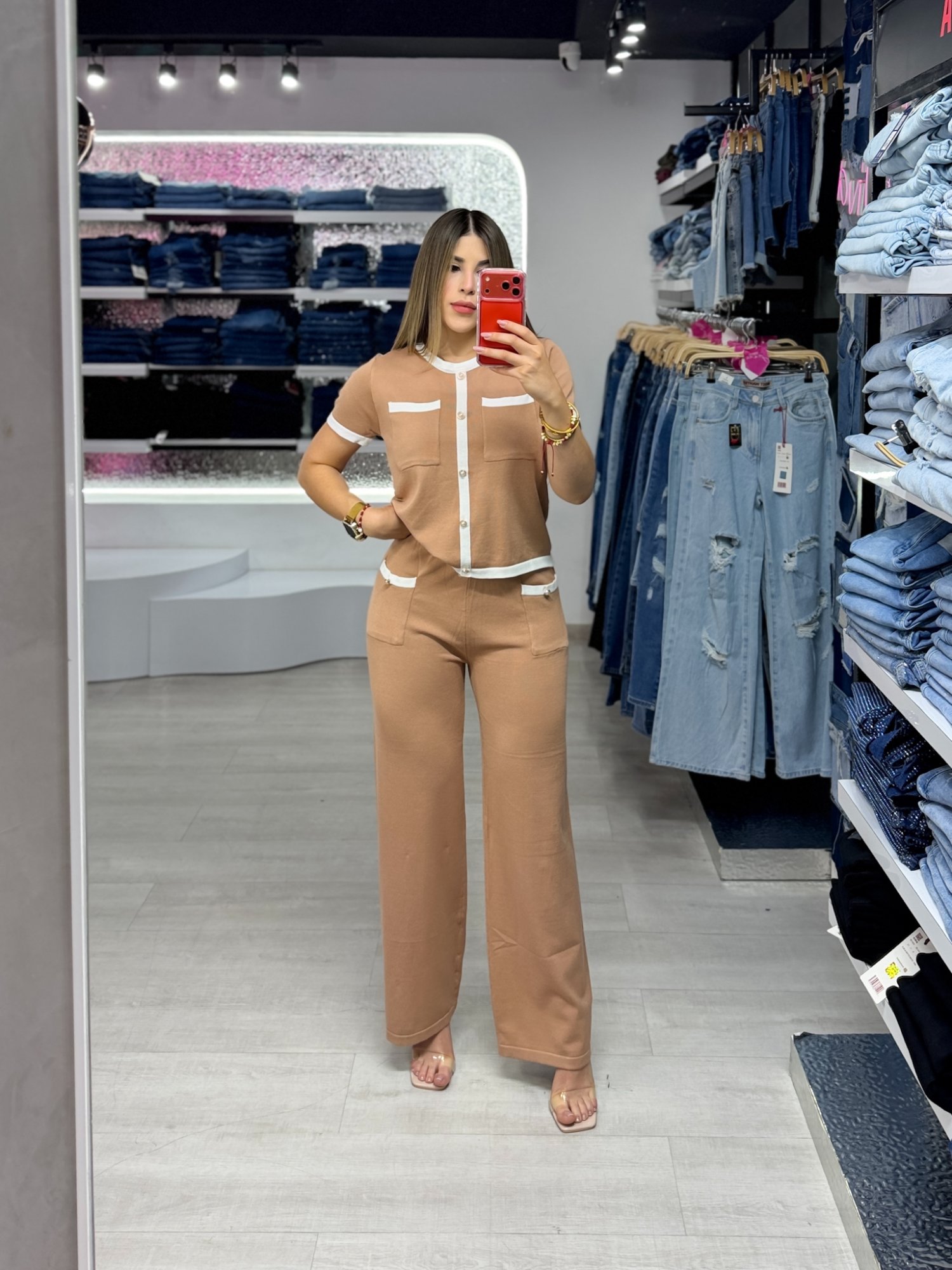 Set de botón dorados