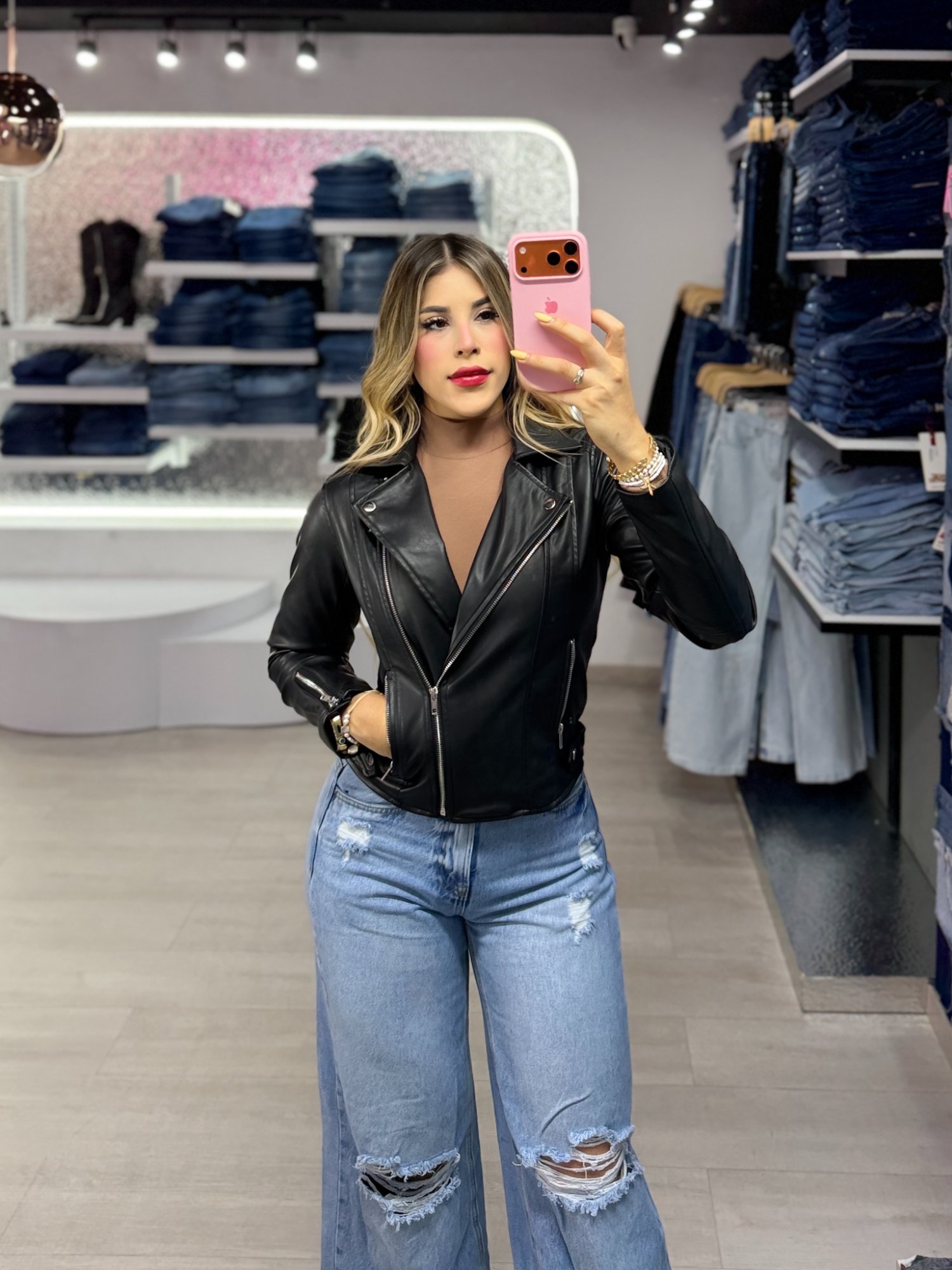 Chaqueta cuerina
