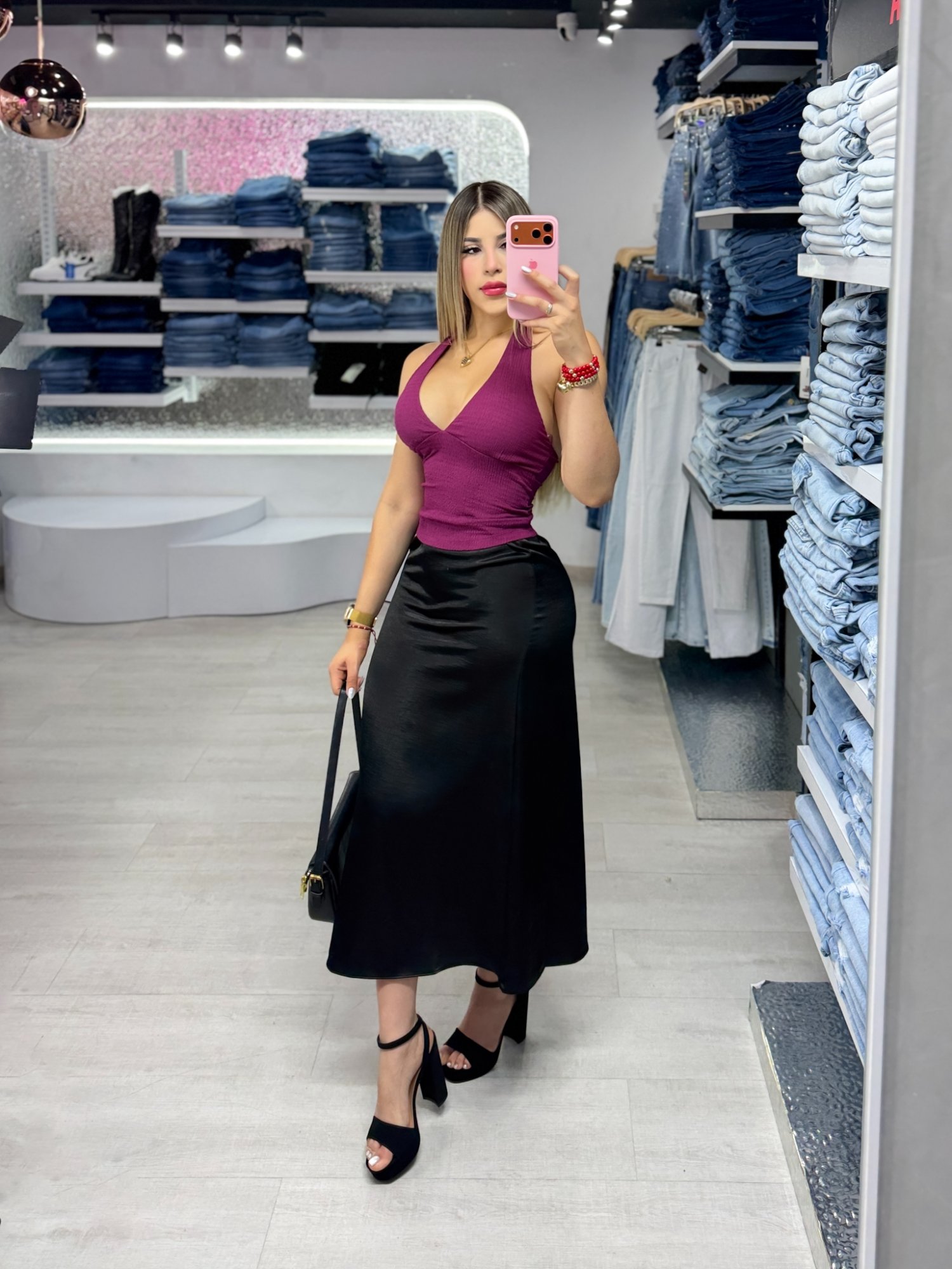 Falda Satinada S/M