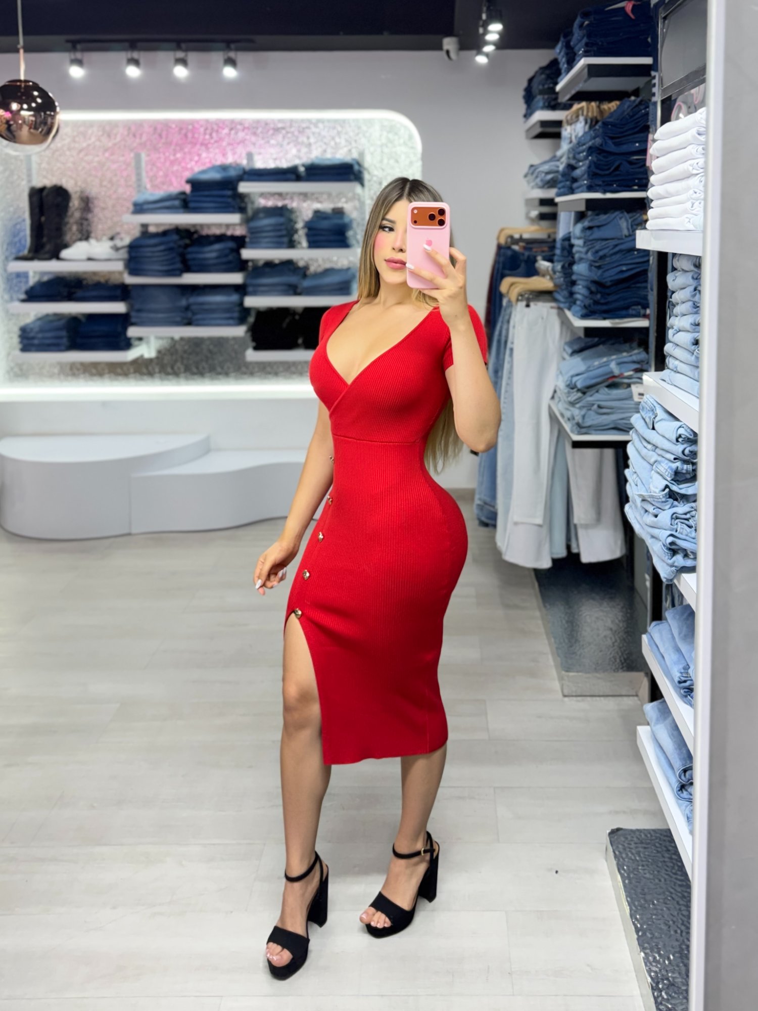 Vestido broches S/M/L