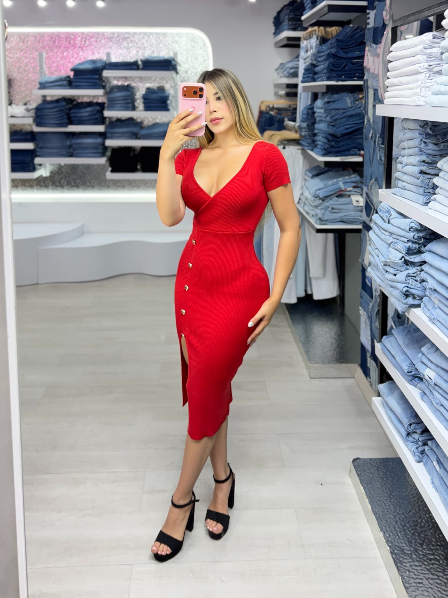 Vestido broches S/M/L
