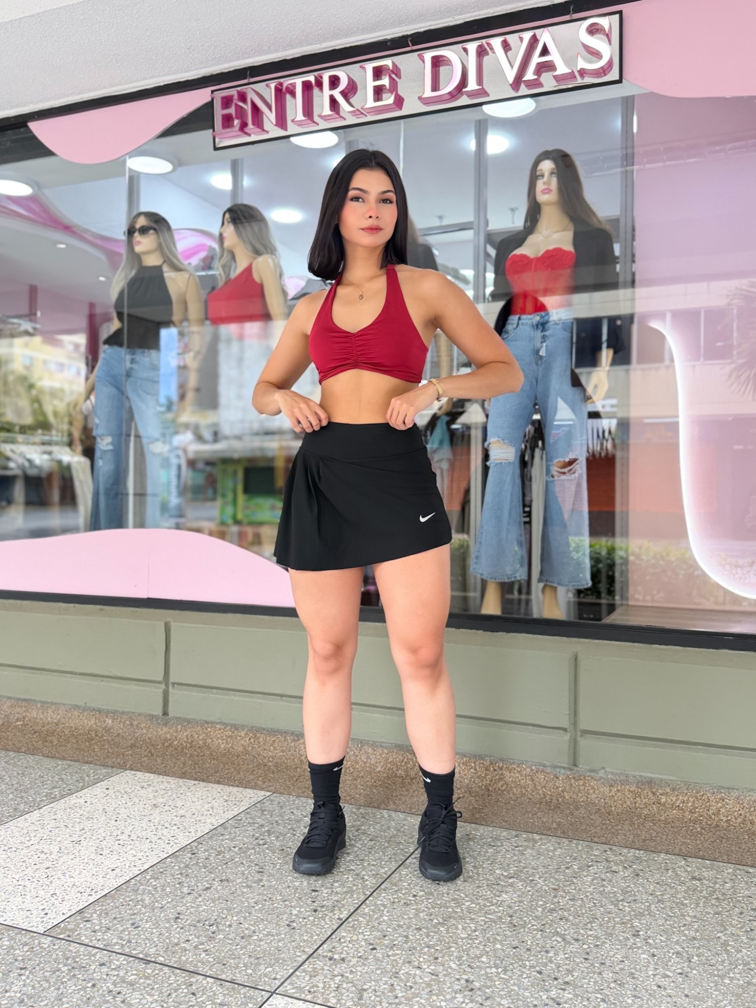 Falda short nike S