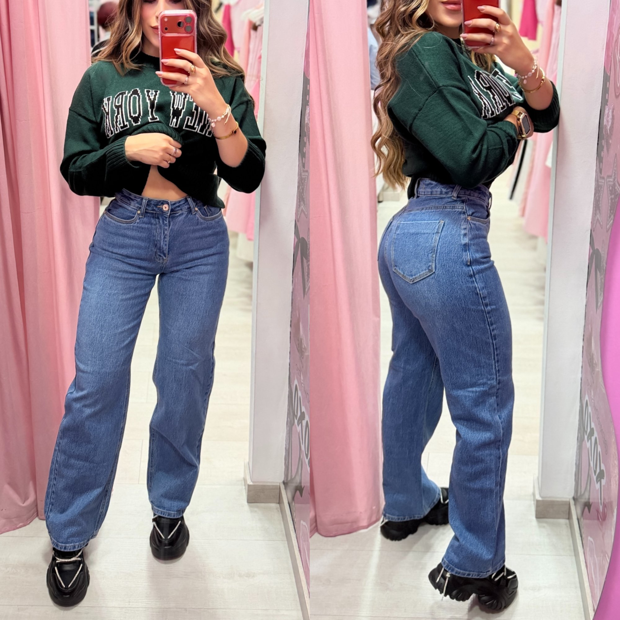 Jeans Straight wide