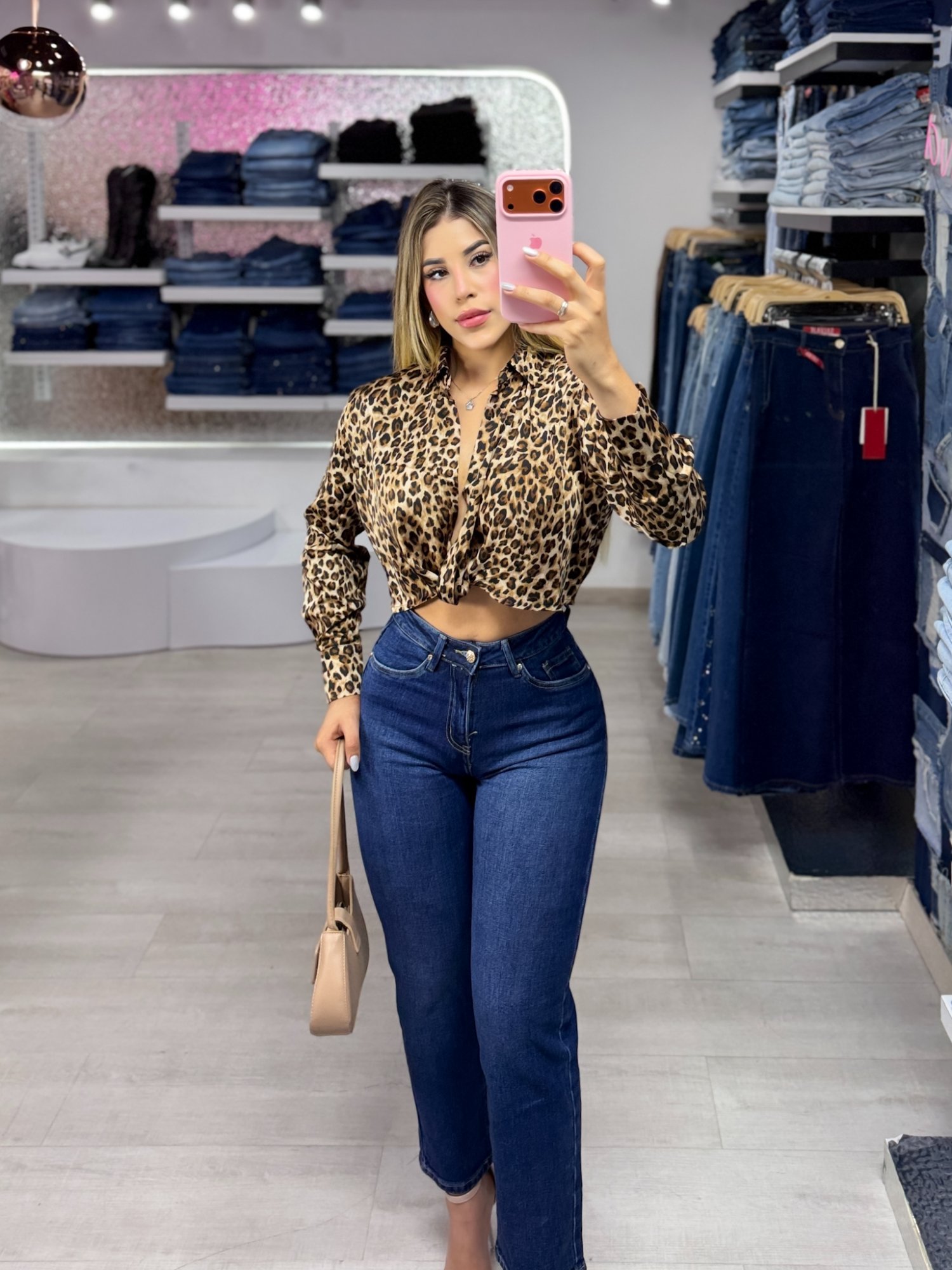 Blusa leopardo S/M/L