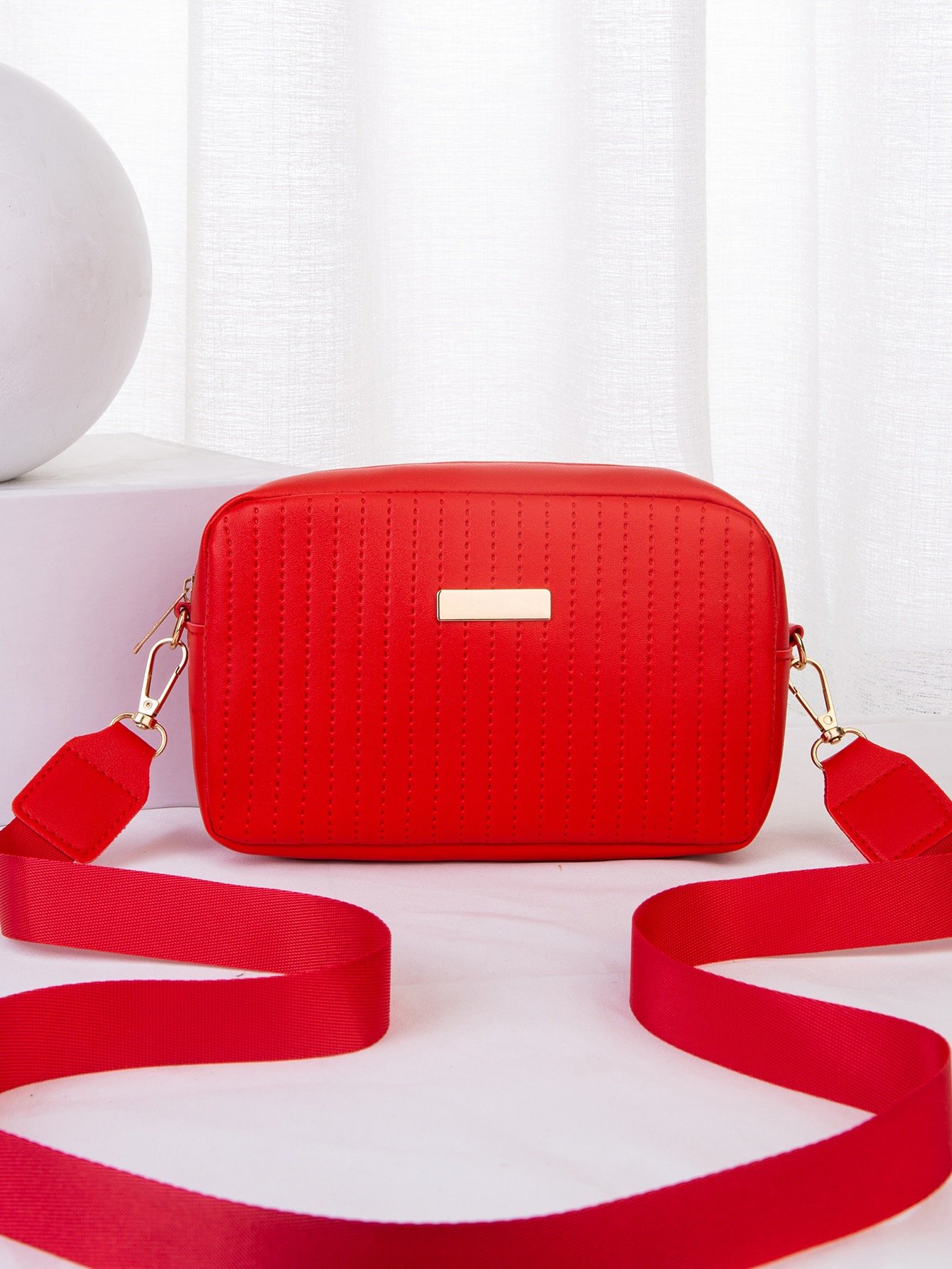 Cartera roja casual