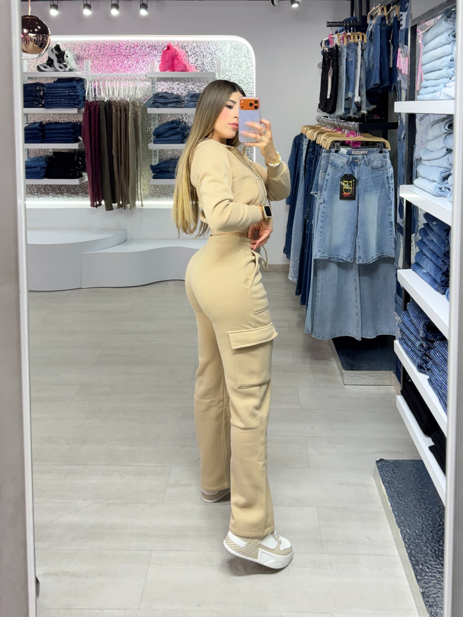 SET DE MONO Y SUETER CON CIERRE